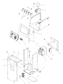 Control Panel Group Diagram and Parts List for 076000NG  Briggs and Stratton Generator